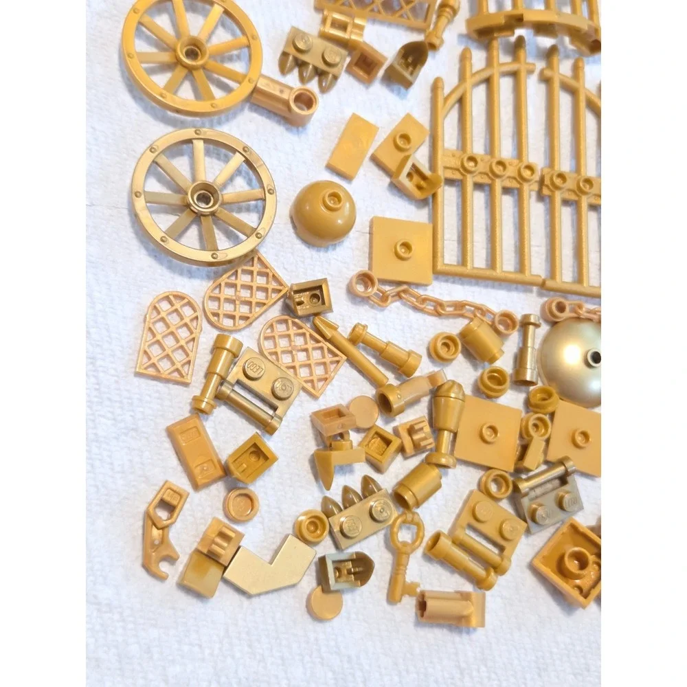 LEGO Gold Parts Lot Building Genuine Parts Pieces